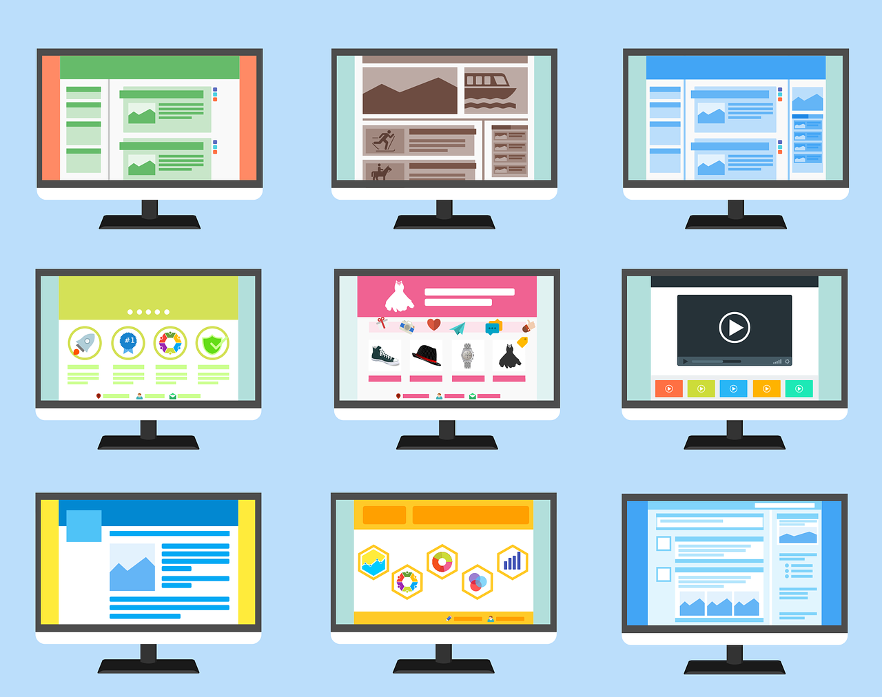 website pages